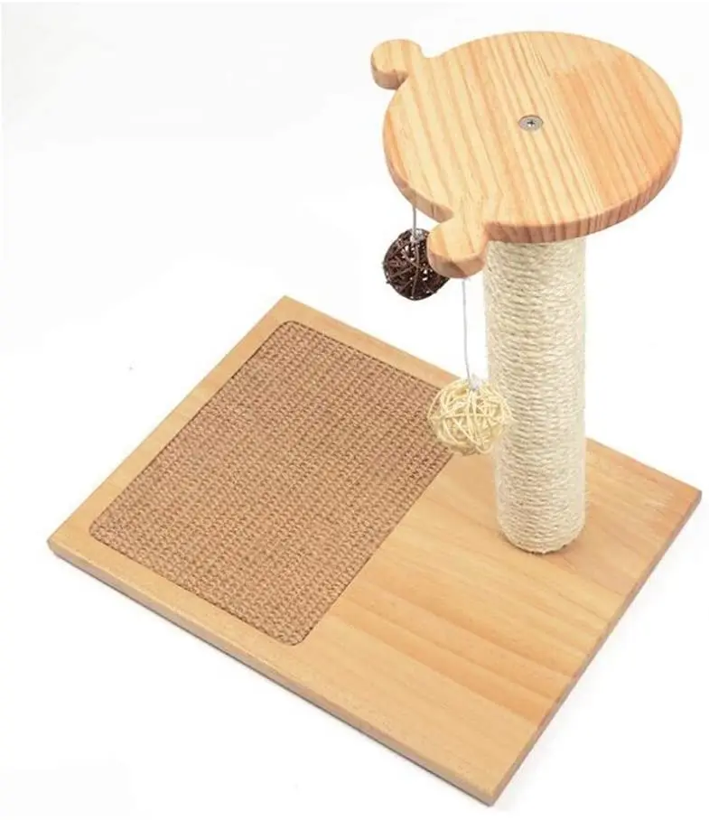 

Cat Scratching Post Cat Climbing Frame Solid Wood Cat Scratching Board