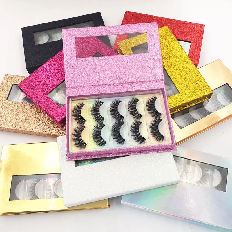 

Hot sale 3d mink effect false eyelash 3d mink eyelashes with custom packaging