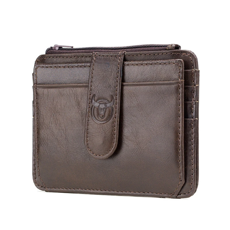 

Wholesale BUllcaptain Men Business Style Leather wallet Genuine Rfid Card Holder