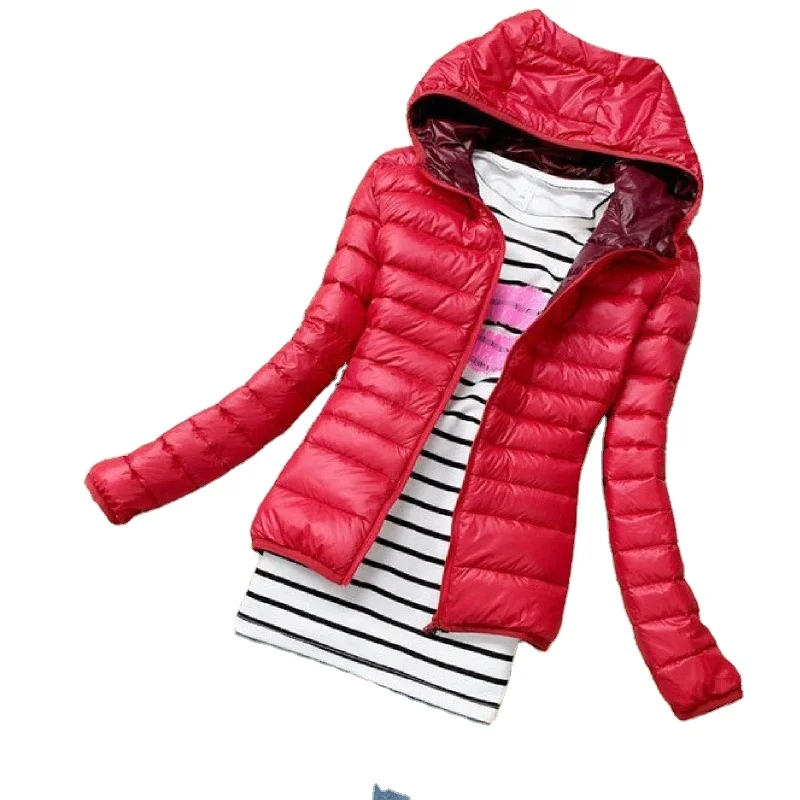 

Wholesale Custom Women Cotton Padded Winter Hooded Jacket Coat Down Coat