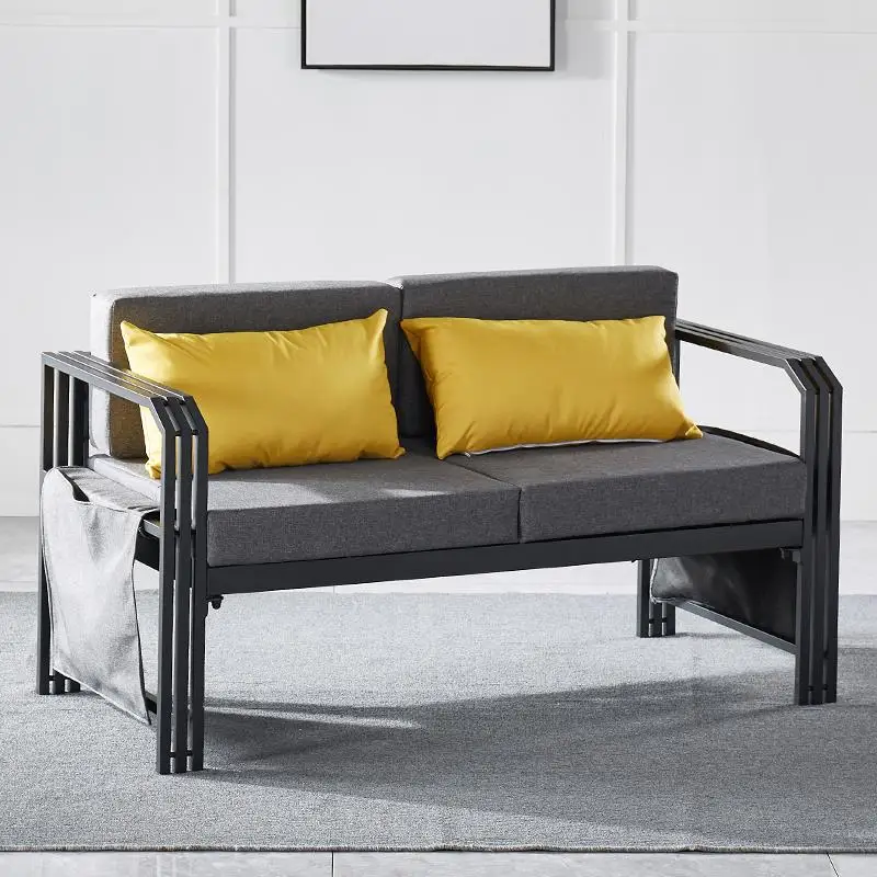 Nordic light luxury modern simple living room sofa metal clothing store beauty salon bar chair leisure sofa chair