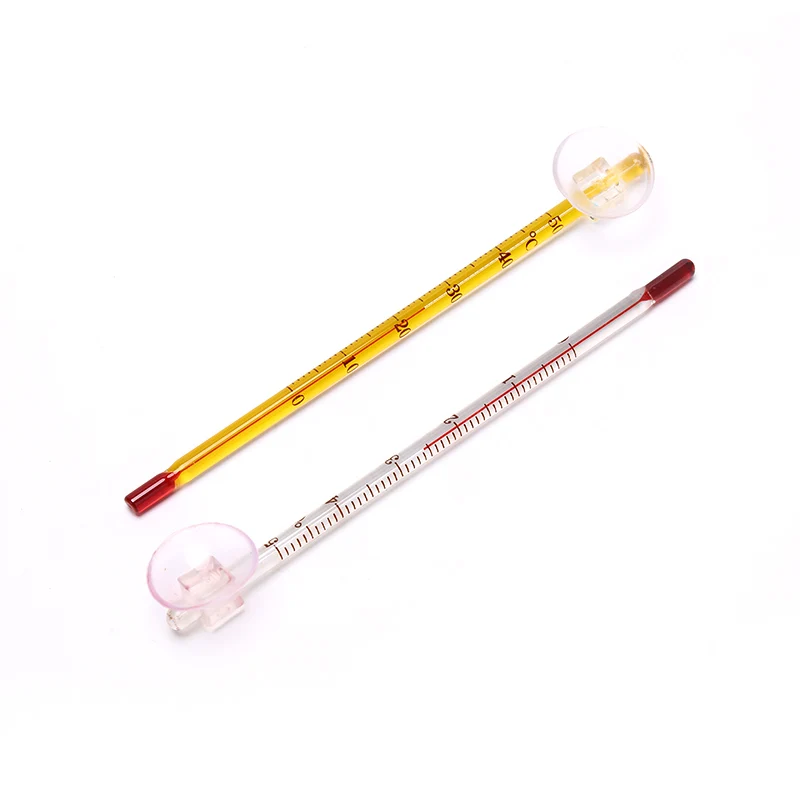 

14.5CM Thermometer Submersible Aquarium Thermometer For Water Temperature Measurement, Waterproof Suction Cup Useful GlassTube