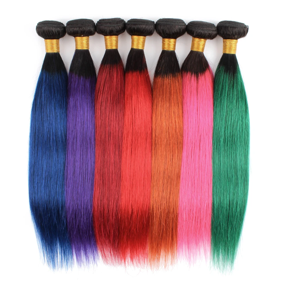 

Wholesale 8A Virgin Cuticle Aligned Brazilian Human Hair, Red Straight Hair Weave And Other Color