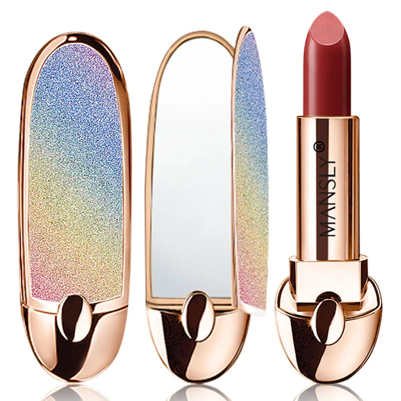 

private label lipstick matte lipstick custom logo lipstick tube with mirror