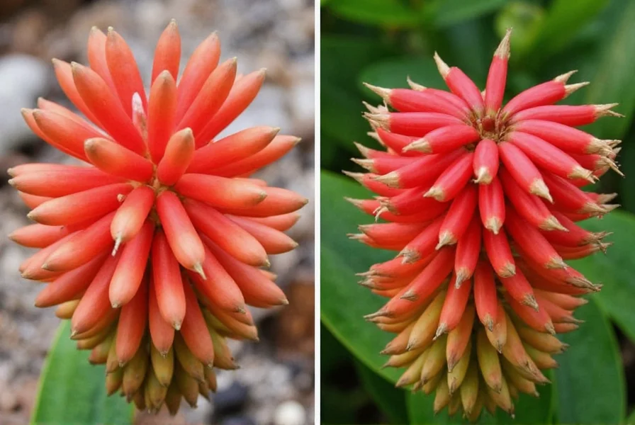 Tropical garden scene showing multiple varieties of flowering ginger plants with different colored blooms