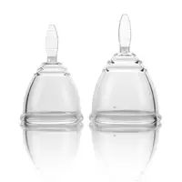 

100% platinum female period sanitary hygiene reusable lady medical grade transparent liquid silicone menstrual cup