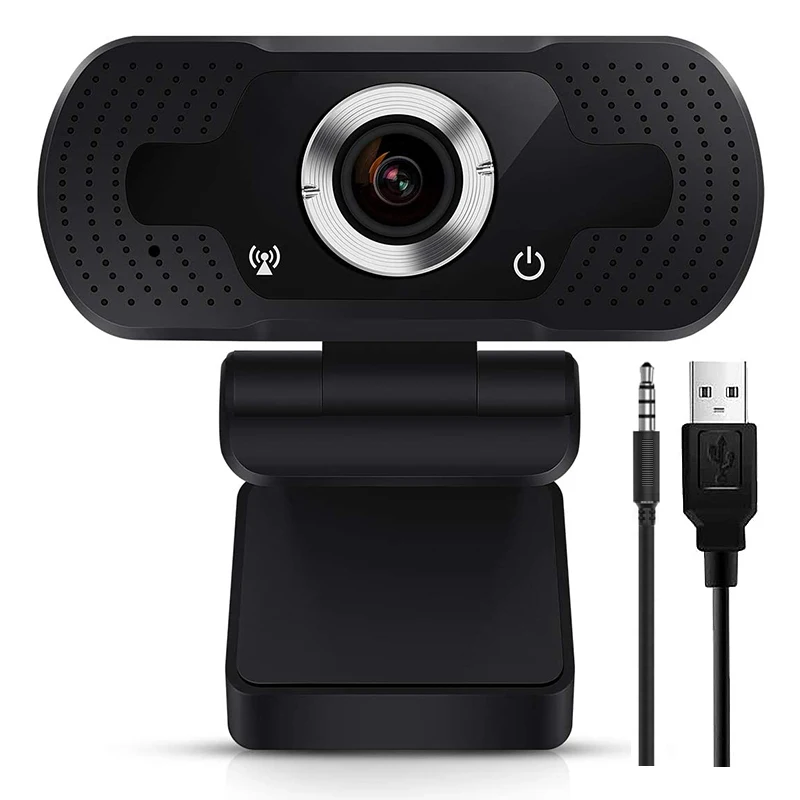 

Video Recording Calling Conferencing Gaming Full HD laptop USB webcam Computer PC camera 720P Webcam, Black