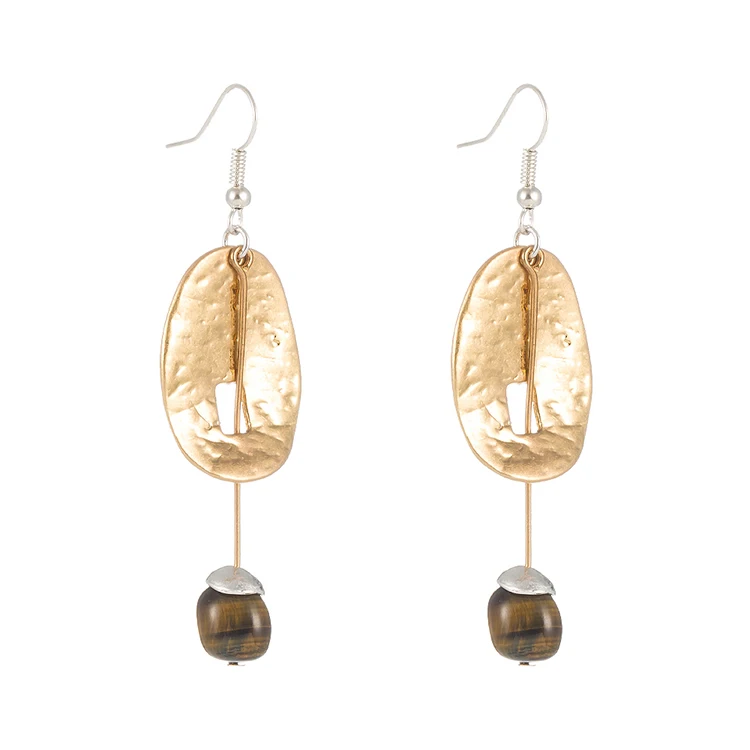 

Trend Natural Amber Sand Gold Accessories Earrings Hook Women's Jewelry