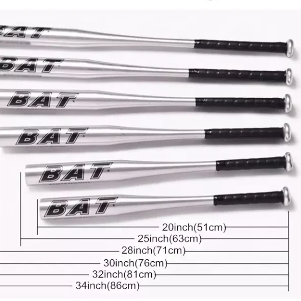 

cheap Aluminum alloy metal color self defense wear training Steel Soft baseball bat 20 inches, As picture, customized color