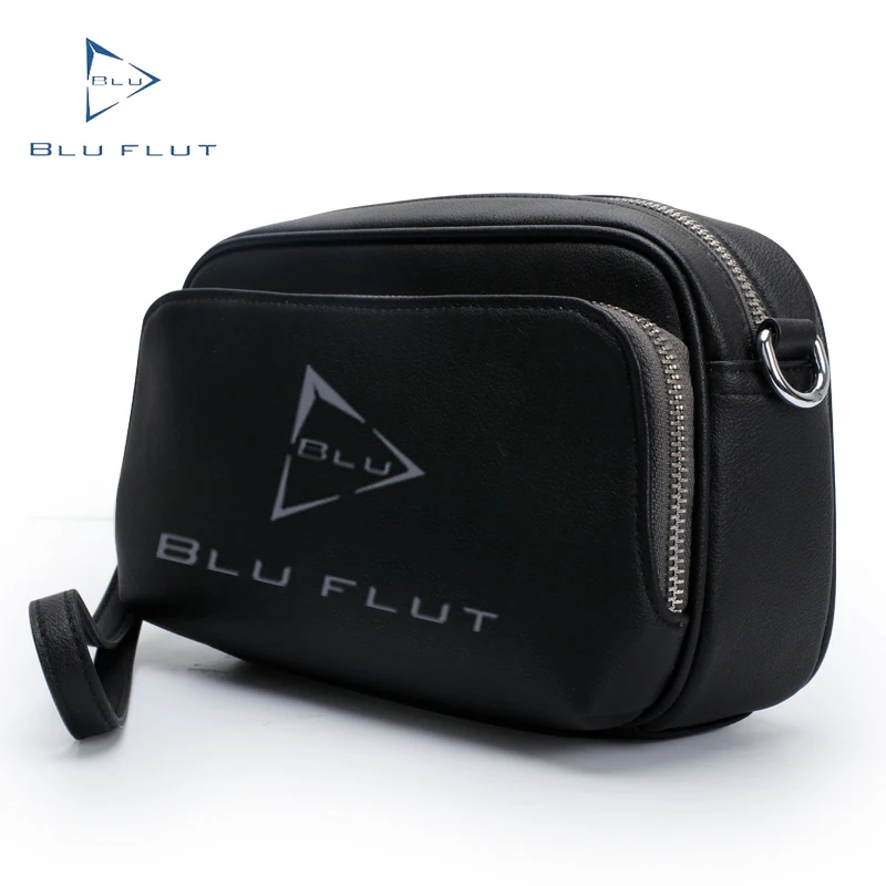 

Luxury messenger bags 2022 Blu Flut customization handmade high quality men clutch bag Microfiber material suit for summer day, Black