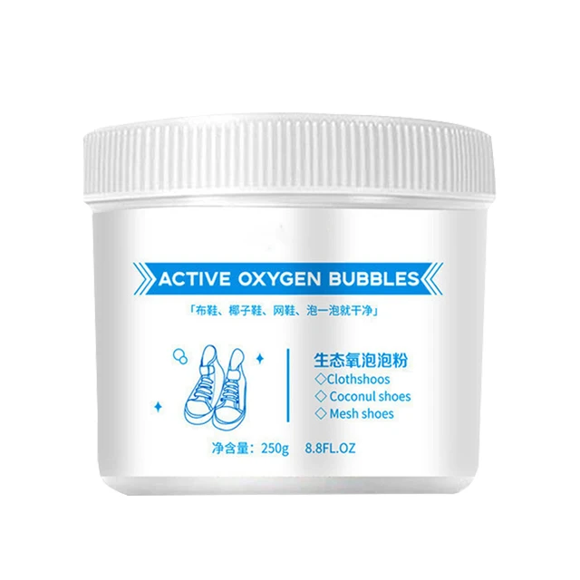 

Ecological oxygen bubble powder Active oxygen decontamination shoe washing powder Stain remover for small white shoes