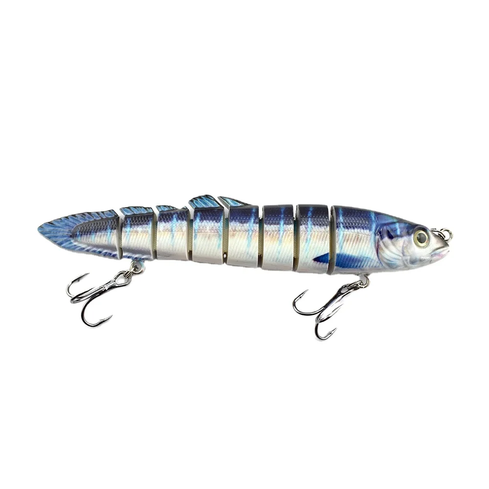 

5.7inch ribbon fish tackle hard fishing lures hard Jointed swimbait fishing lures tackle lures Eight-section loach oem factory, Realistic and natural looking