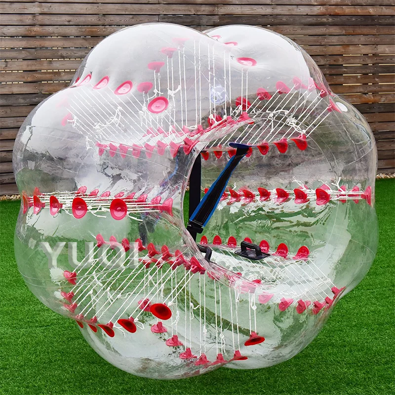 
YUQI Inflatable Bumper Bubble Soccer Ball 0.8mm Eco-Friendly PVC Zorb Ball Human Hamster Ball for Adults and Kids 
