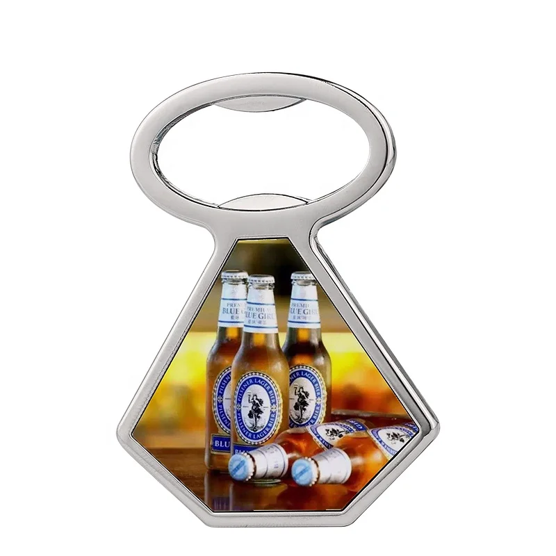 

Wholesale Multi-functional Sublimation Blank Metal Fridge Magnet Bottle Opener, White