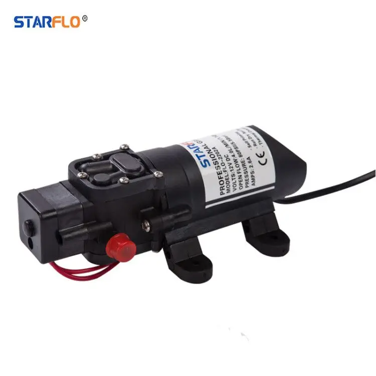 

STARFLO FLO-2202A 80PSI 4LPM 12v dc Portable Mini Battery Operated Water High Pressure diaphragm pump sprayer 12v with garden