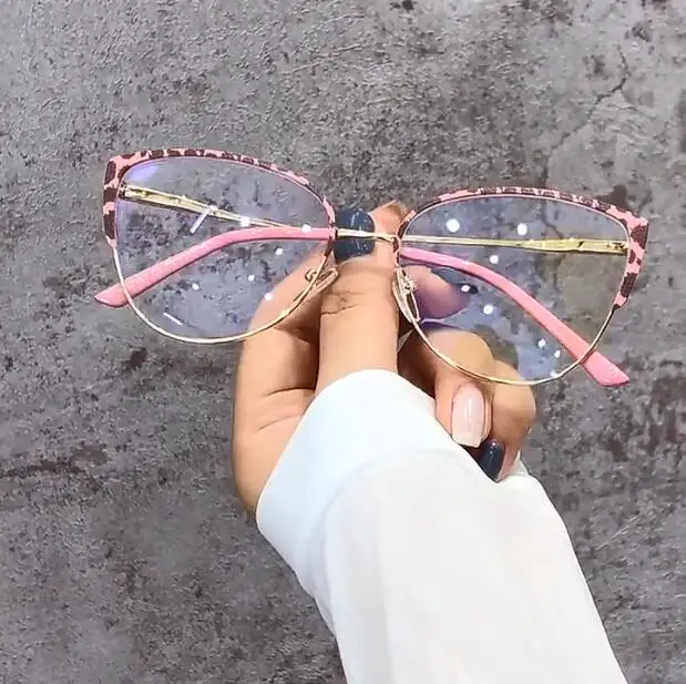 

KS2157 Stylish compact lightweight flat light mirror spring legs metal frame eyeglasses Anti blue-ray optical glasses