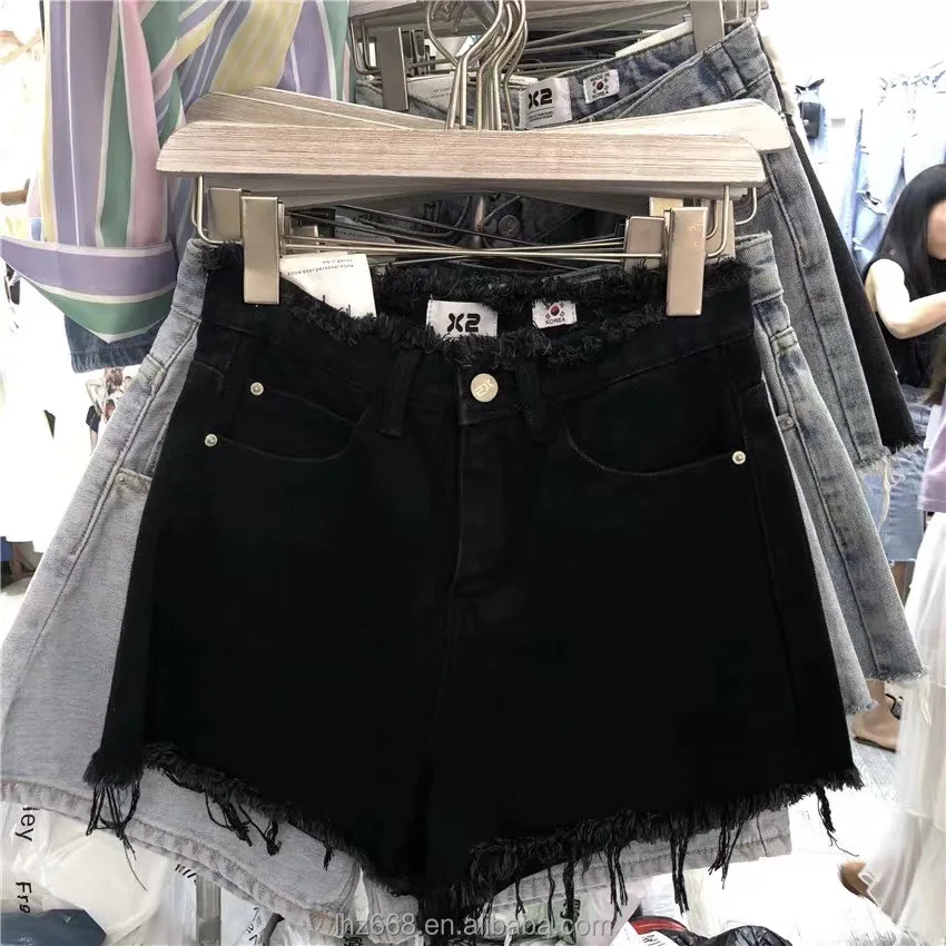 

Wholesale Women Denim Zipper Shorts Summer High waist hot short pants jeans for women