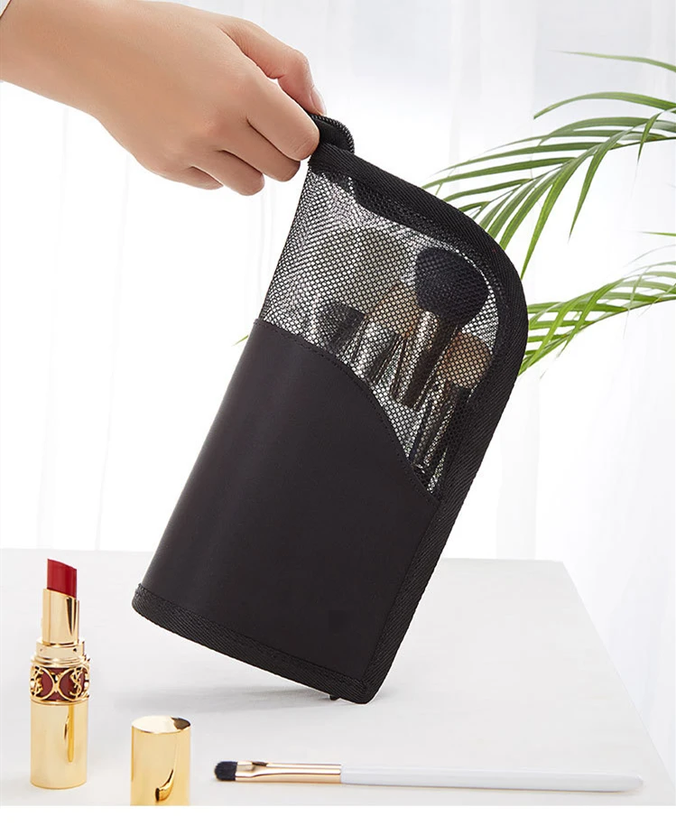 cylinder makeup brush case