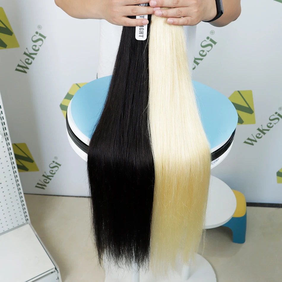 

10a Natural Color Brazilian Remy Human Hair Cuticle Aligned Weaving Bundles Wholesale Virgin Hair Brazilian Double Weft Bundles