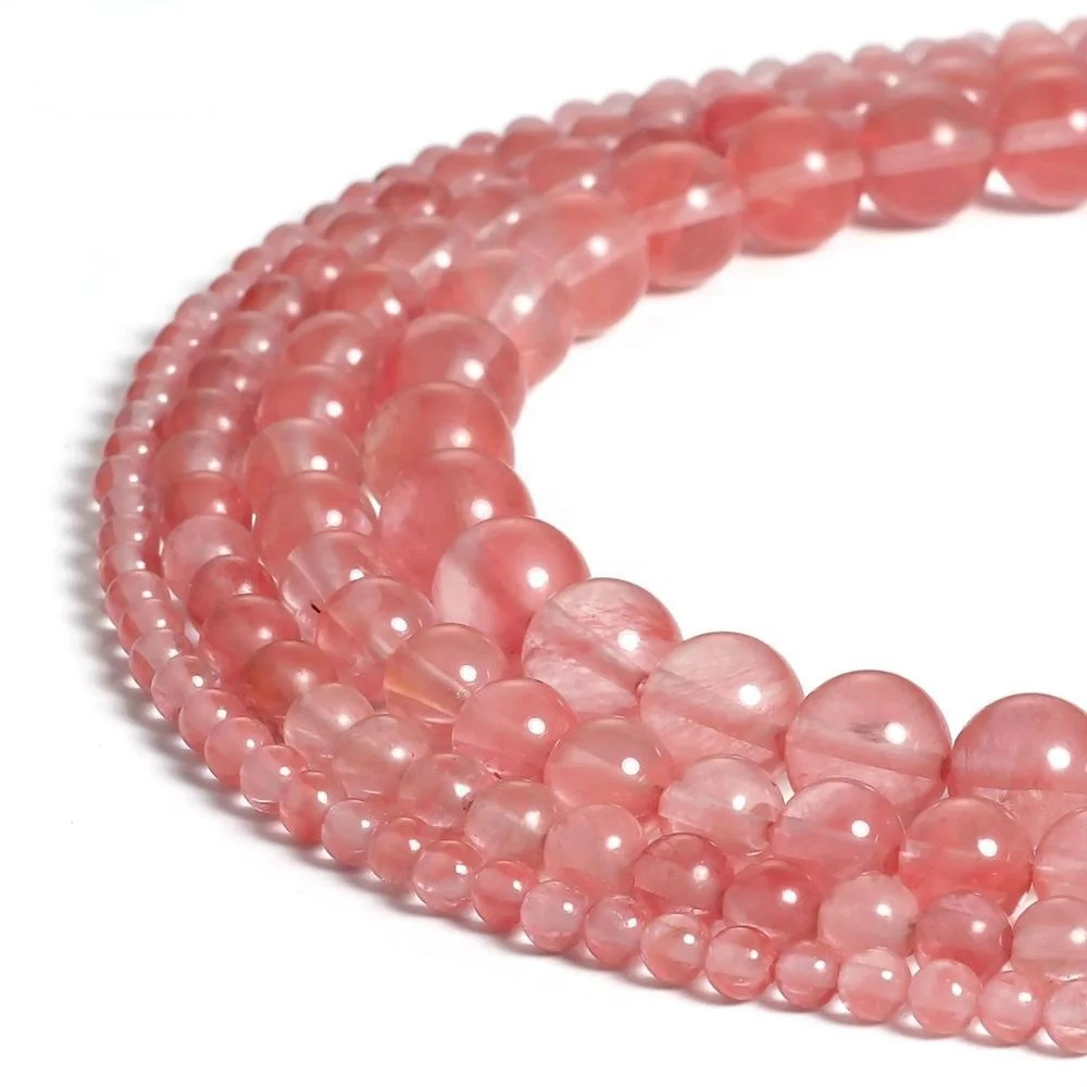 

12mm Pink Watermelon Natural Stone Beads Gemstones Beads