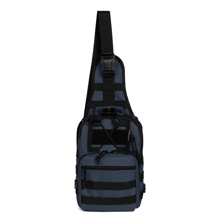 

Fashion Custom Polyester Outdoor Sports Army Bulk Sling Bag Tactical Men Cross Body Chest Rig Backpack Navy