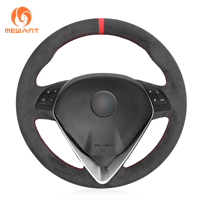 

Wholesale Factory Hot Sale Super Popular Car Black Suede Hand Sewing Steering Wheel Cover For Alfa Romeo Giulietta 2014-2021
