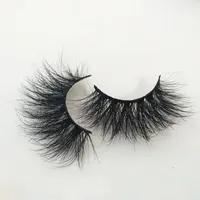 

3D Mink Eyelashes Long Type 100% Siberian Mink Fur False Eyelashes Natural Layered Effect Hand Made Strips Eyelashes