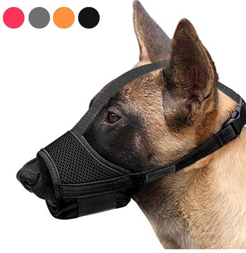 

Custom Anti-mite Breathable comfortable Dog face muzzle bozal para perros set