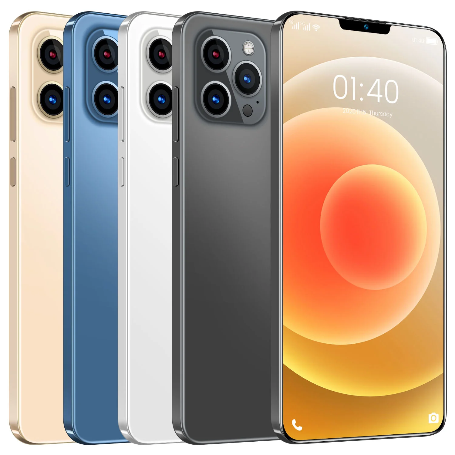 

6.7 inch i12 Pro Max 12GB + 512GB Android smartphone 10 core 5G LET phone 3 camera MTK6889 face ID unlock mobile phone
