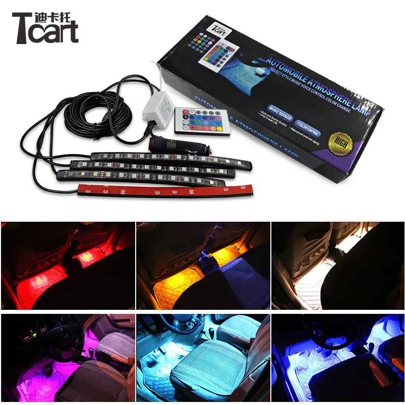 Auto Lighting Strip Light 5050 12smd Multifunction Rgb Car Led