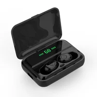 

Digital Display Bluetooths Earphone Noise Cancelling Wireless Bluetooths 50 Headset F9 Earbuds