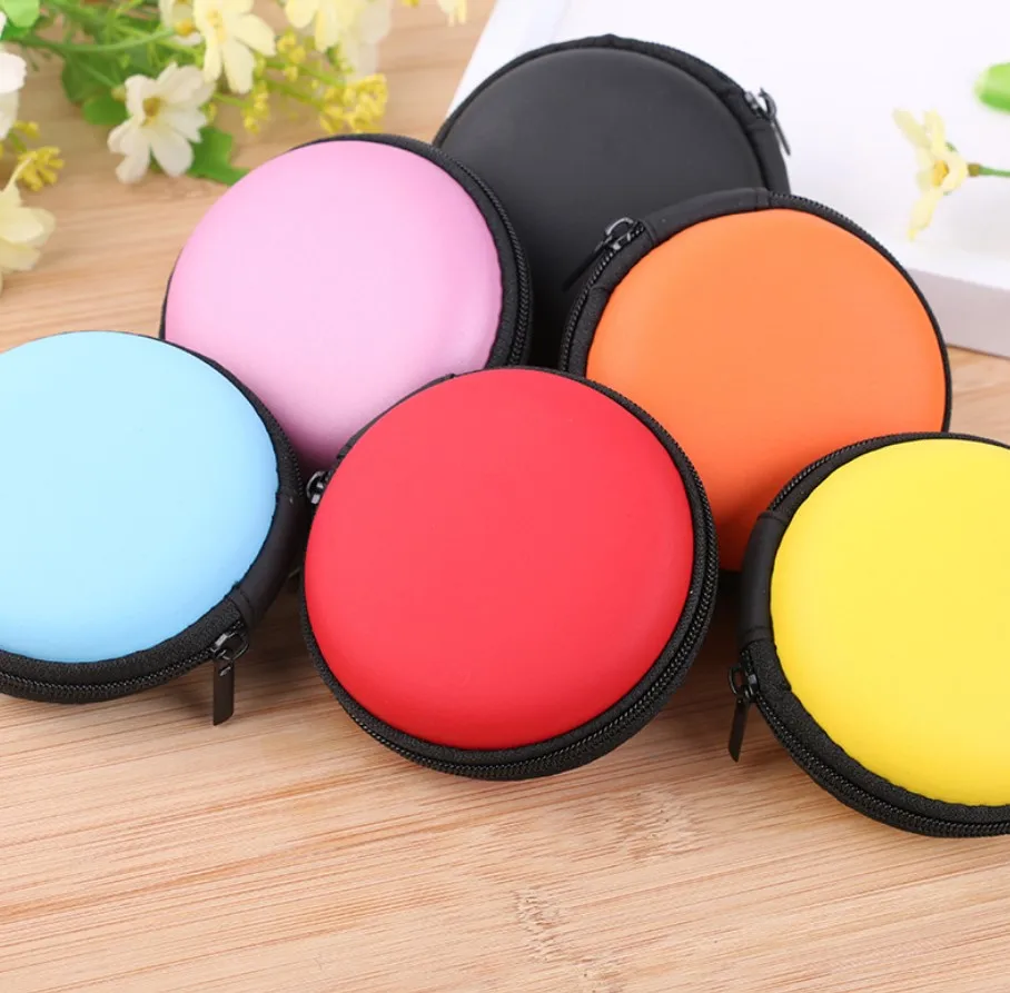 

hot sale portable earphone earbuds charger cable bag case for iphone 6 earphone case bag