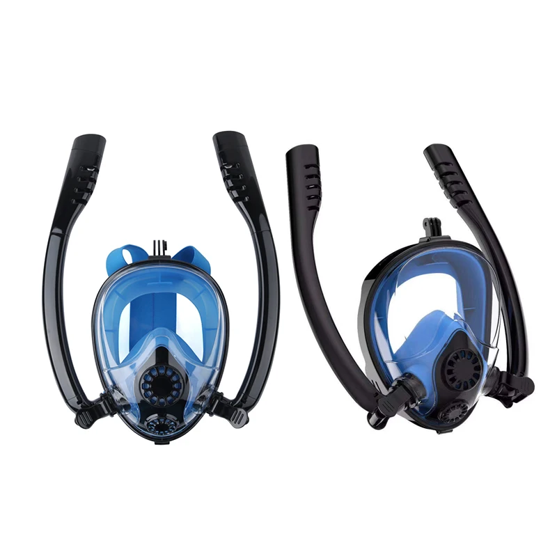 

Model ST6556 Full Face Double Breath Tube Scuba Diving Snorkeling Mask