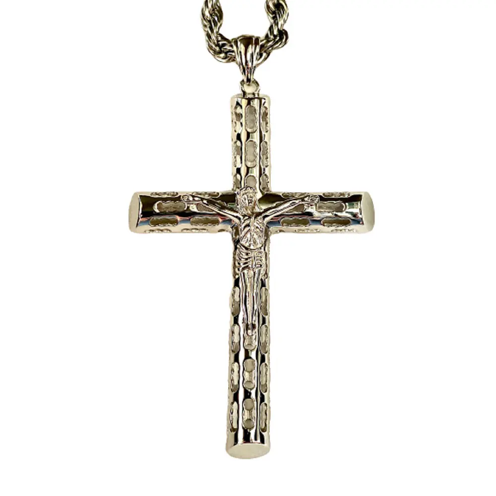 

50% Discount Manufacturers Wholesale Fashion 925 Sterling Silver Sparkle Diamond Charm Cross Necklace Pendant