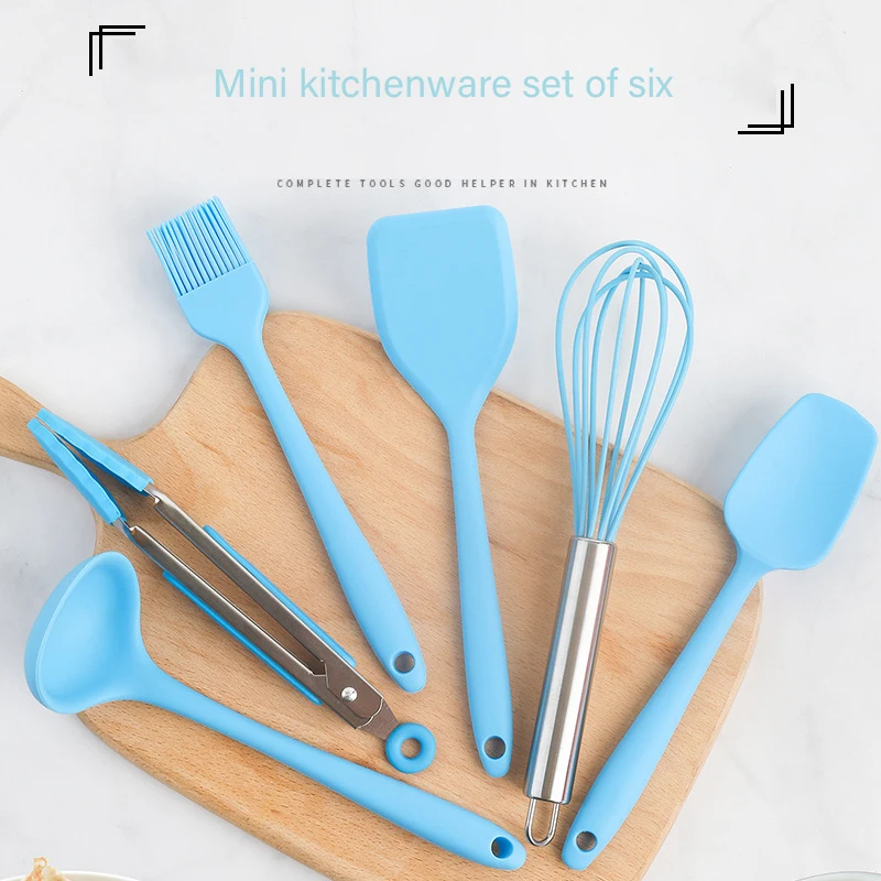 

Non-Stick Silicone Cooking Mini Cooking Spoon Shovel Food Grade Silicone Cooking Tools Utensil Sets