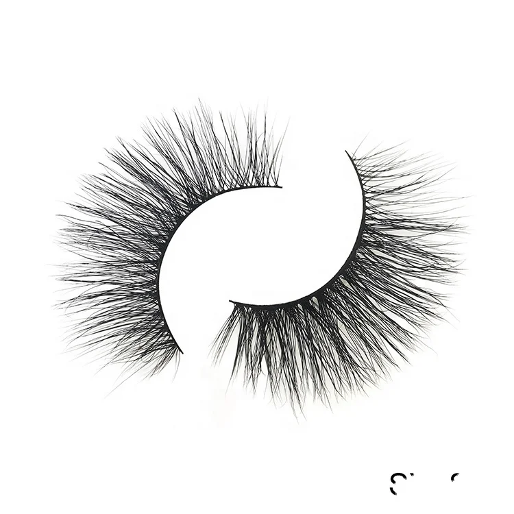

Wholesale Vendors Premium Edition Personalised Thin Band Ellipse Flat 6D Vegan Real Silk Fiber False Lashes With Logo, Customized color