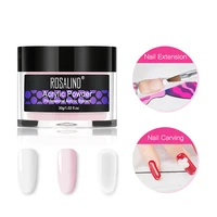 

Rosalind new arrival private label 30g crystal nail art powder nail extension acrylic powder for carving/ extension