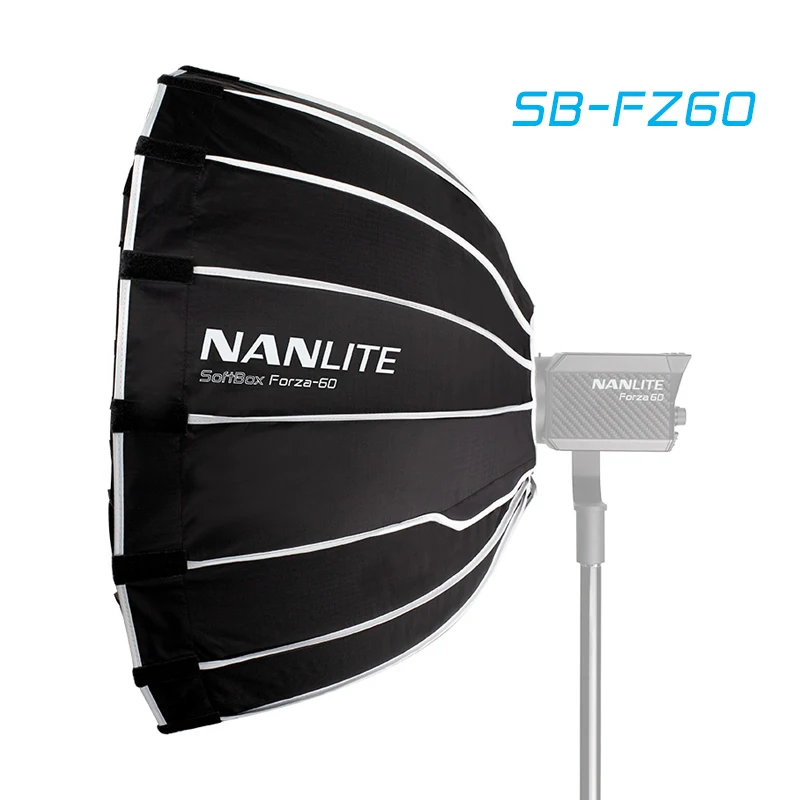 

Nanguang SB-FZ60 60cm Softbox For Nanlite 60 Light Umbrella Photography Light Soft Box Bowen Mount Round SB FZ60