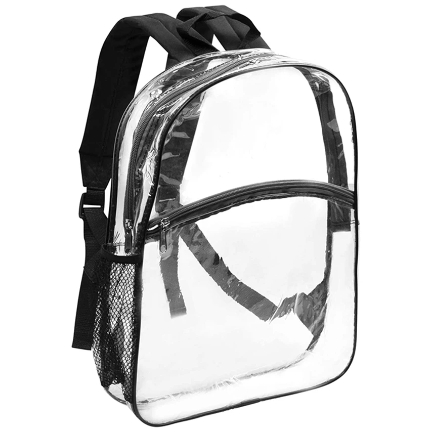 

Transparent Portable Security Backpack with Adjustable Shoulder Strap