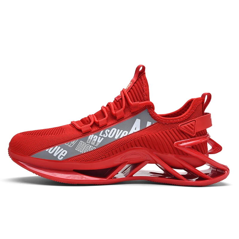 

New breathable trendy shoes 2021 thin mesh running blade shoes for men all-match increase sports shoes men