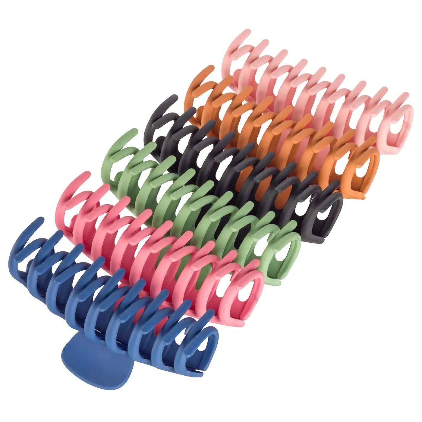 

INS hot sale waterproof hair claw clips large plastic 11cm 38 colors for women girls