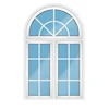 Windows fancy design UPVC/PVC window with arch vector