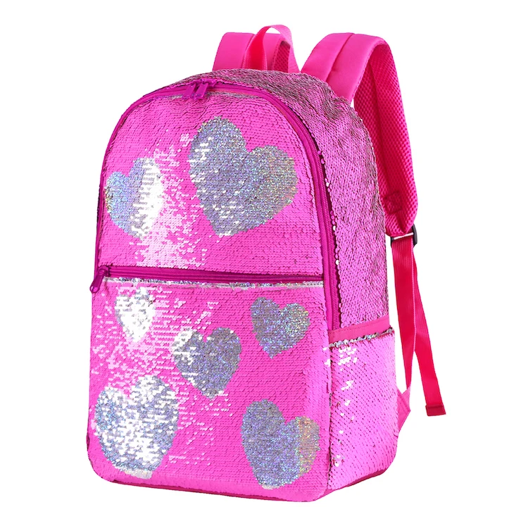 

Reversible Sequin School Backpack Lightweight Little Kid Book Bag for Preschool Kindergarten Elementary