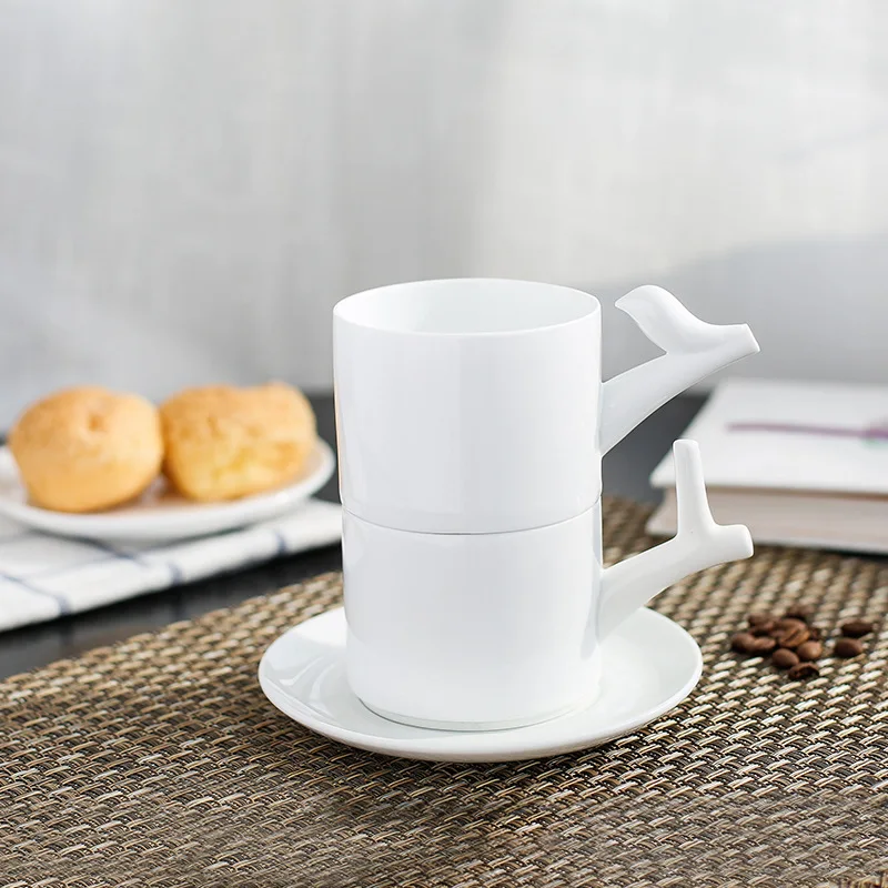 

White Blank Customization Microwave And Dishwasher Safe Coffee Cup Glaze Ceramic Milk Mugs With Handle For Coffee Tea