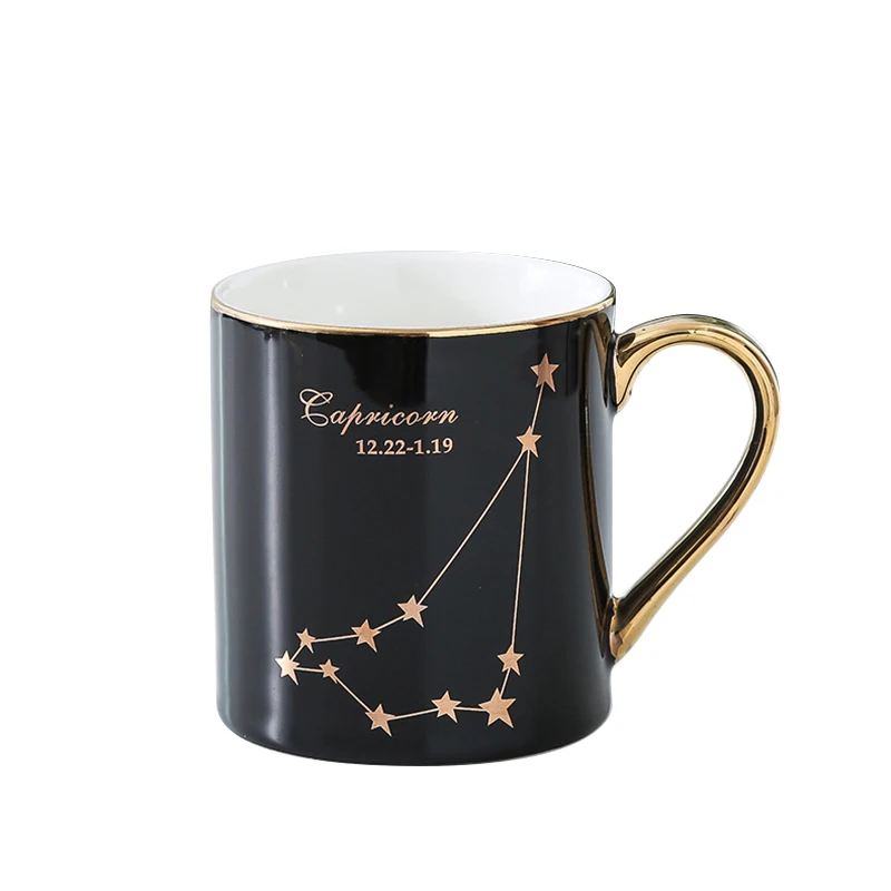 

Creative Twelve Constellation Couple Ceramic Mug Ceramic Coffee Manufacturer Gift Customization