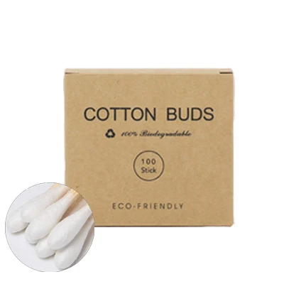 

Bamboo Cotton Swabs Eco Friendly Cotton Swabs Wood Sticks Recyclable Biodegradable Wooden Cotton Buds For Ear Cleaning Makeup
