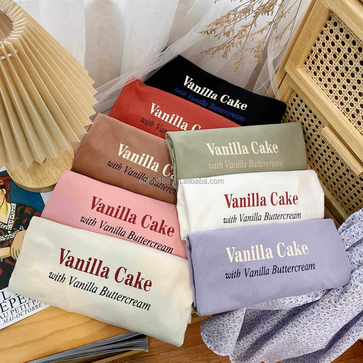

Made in China Women's cotton T-shirt factory wholesale, Customized colors