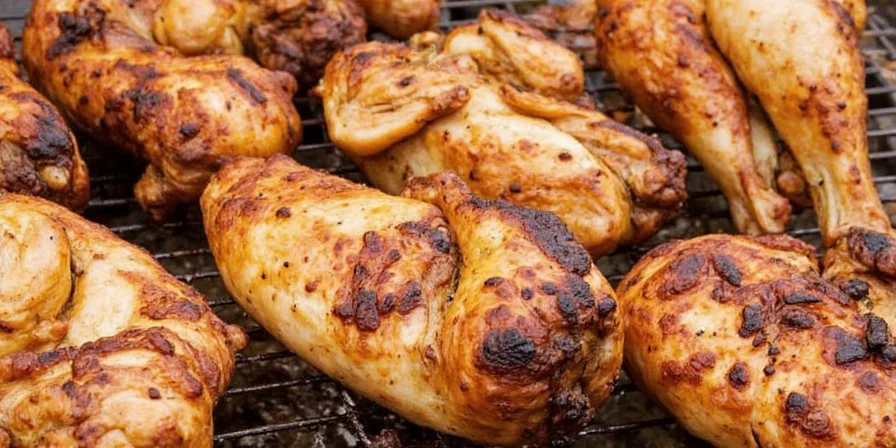 Smoky spice blend on grilled chicken