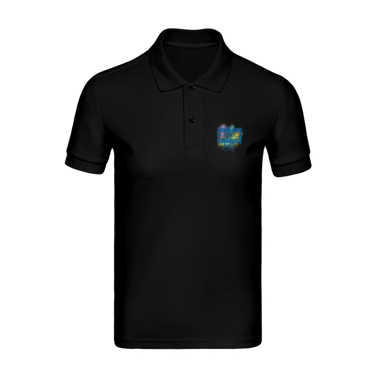 

custom logo design polo shirt custom short sleeve oversize black polo t-shirts printed polo shirt, Customized colors