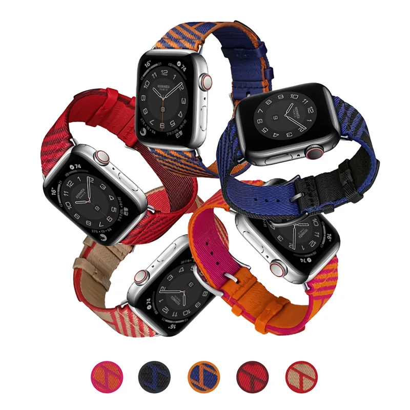 

The latest Replacement Apple Smart Watch Band Sport Nylon Straps, 5 colors